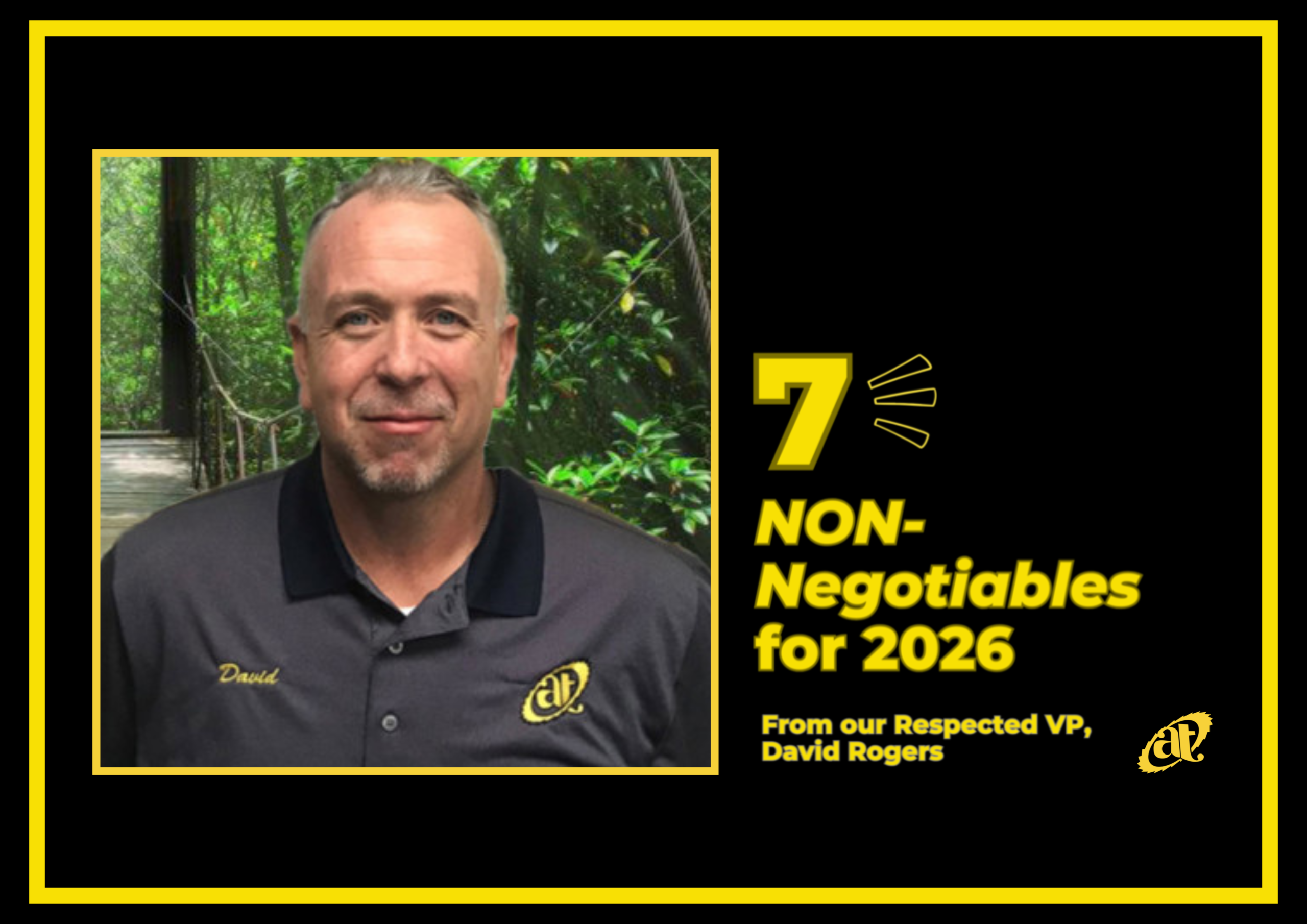 A Letter From Our VP to Our Team: 7 Non-Negotiables For 2026