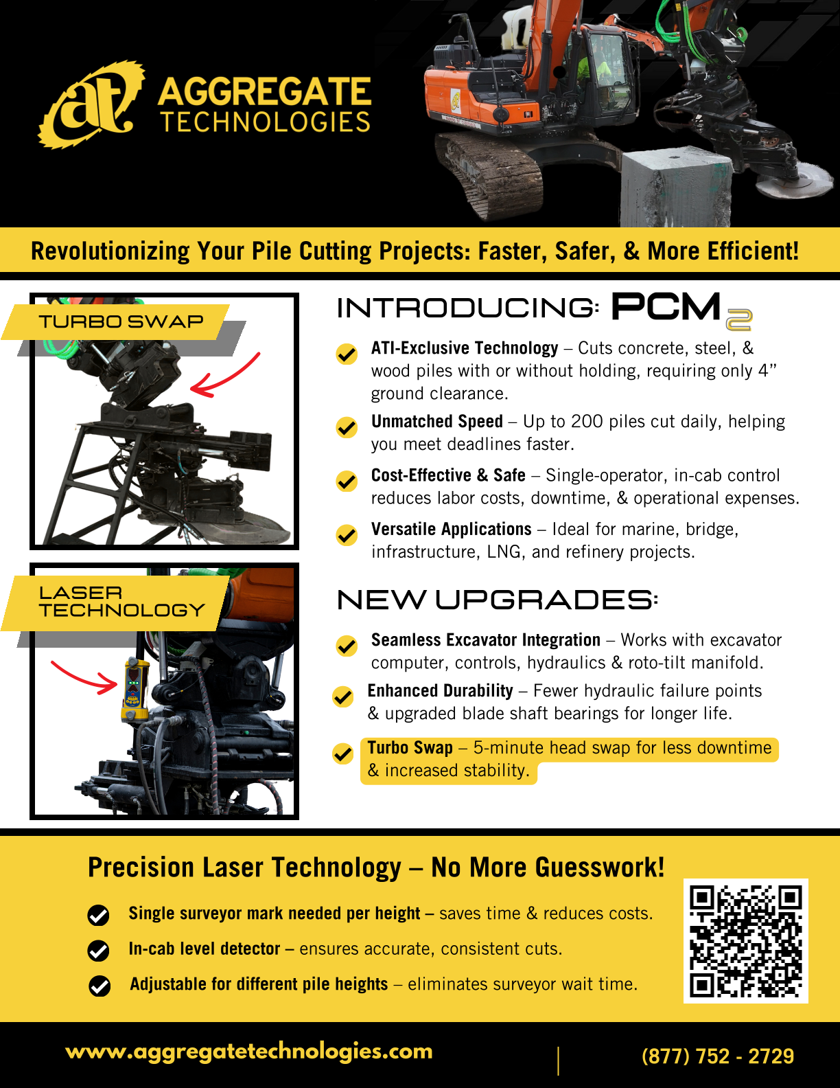 PCM2 is an ATI Exclusive for fast Pile Cutting
